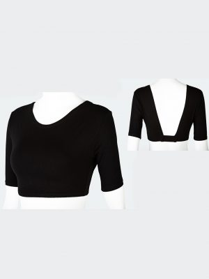 Short Sleeve Reversible Half Shirt Cleavage Cover