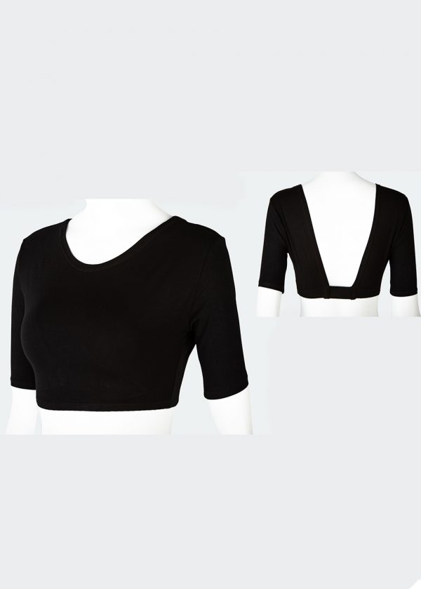 Short Sleeve Reversible Half Shirt Cleavage Cover