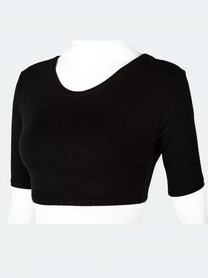 Short Sleeve Half Shirt Cleavage Cover