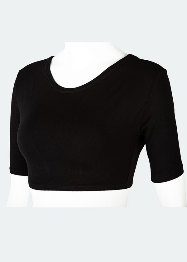 Short Sleeve Half Shirt Cleavage Cover
