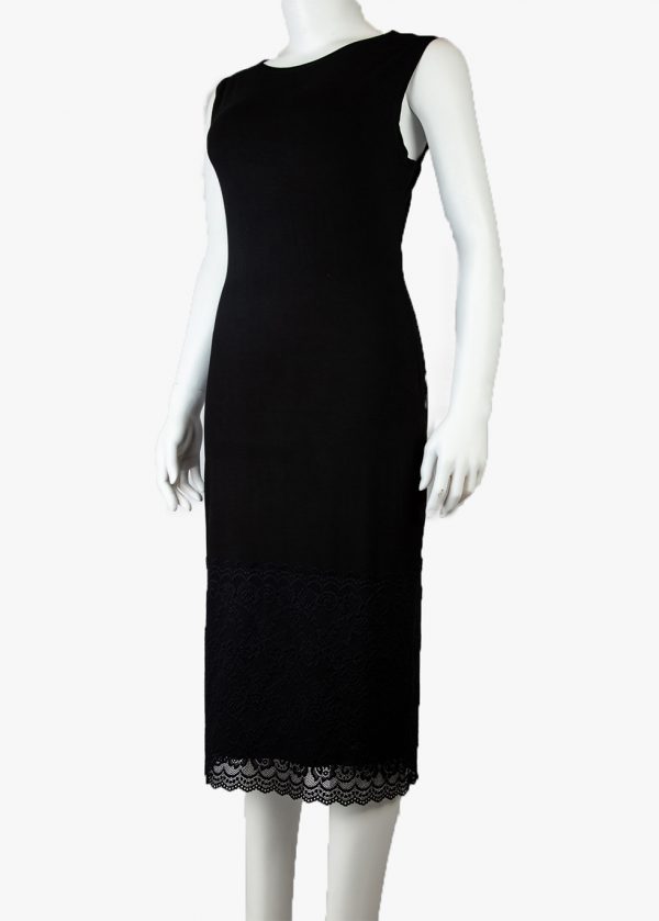 Lace Hemmed Midi Under-dress