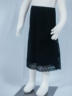 Knee- Length Lace Hem Skirt Extender Gril