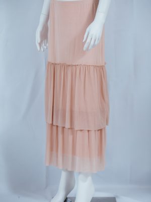 MAXI LENGTH SKIRT EXTENDER WITH CHIFFON BOTTOM
