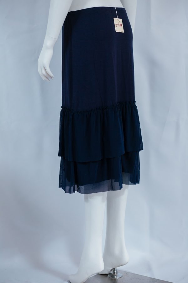 Midi Length Skirt Extender with Chiffon Bottom - Image 3
