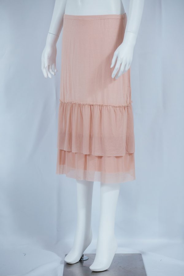 Midi Length Skirt Extender with Chiffon Bottom